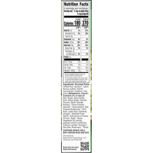 7.5 Oz (12-Pack), Suddenly Salad Green Goddess Pasta Salad, Quick and Easy Dish, Carrots and Seasoning Blend, Just Add