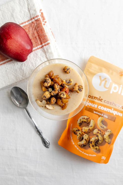 6 Oz, Yupik Salted Maple Cosmic Cashews, Crunchy Savory Snack, Made with Natural Ingredients, Cashews, Maple Syrup