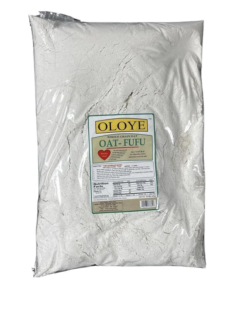 Generic 10LB Oat Fufu Flour Traditional African Swallow Meal Healthy High-Fiber Oatmeal Fufu Smooth, Easy to Prepare