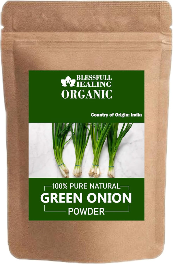 Blessfull Healing Organic Green Onion Powder 100% Pure Natural 100 Gram / 3.52 oz