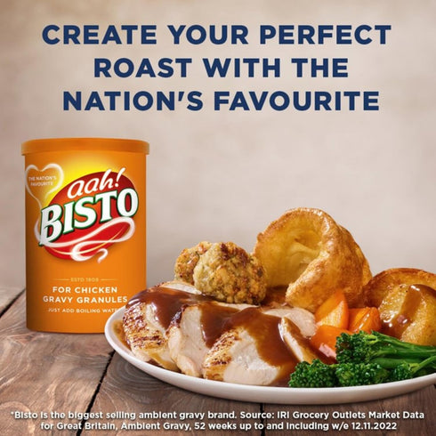 5.9 (Pack 2) Bisto Chicken Gravy Granules Ounce Canister