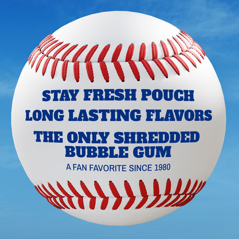 Big League Chew Ground Ball Grape Bubble Gum - Juicy Grape Flavor Explosion | Pack of 12 Bags (2.12oz Each)