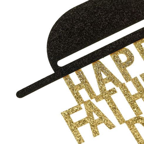 BinaryABC Happy Father's Day Cake Topper Cake Picks, 5Pcs Birthday Cake Decorations for Dad