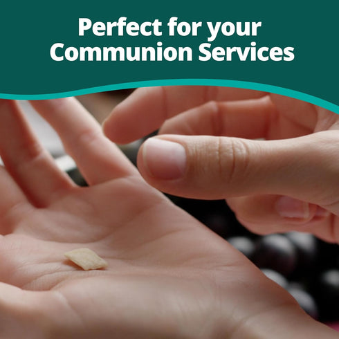 Communion 1/2" Communion (500 Count) Concordia Supply Unleavened Bread Altar Bread, Freshly Baked, Resealable