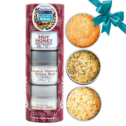 Luxury BBQ House Reserve Seasonings | Gift Packaged Set of 3 |