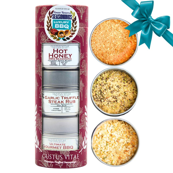 Luxury BBQ House Reserve Seasonings | Gift Packaged Set of 3 |