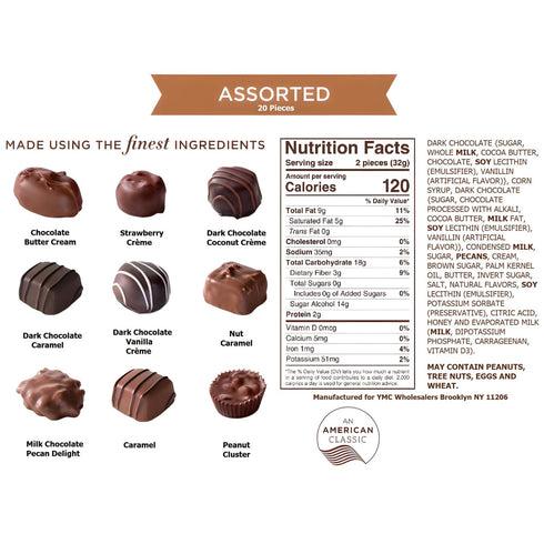 Cremelle 20 Chocolate Gift Box, Pieces Collection of Easter Chocolate Gift Basket, Perfect Chocolates Assortments