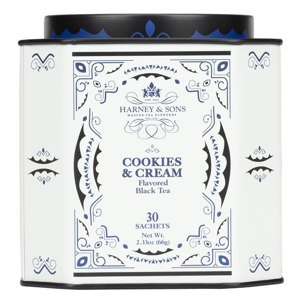Harney & Sons Cookies & Cream Tea, 30ct count tin, Black tea