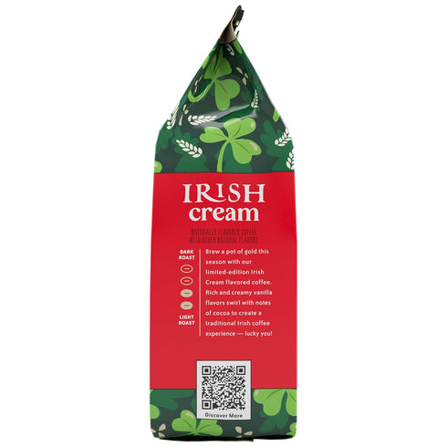 Community 11 oz (Pack 6) Coffee Irish Cream Flavored Ground Coffee, Medium Roast, Bag