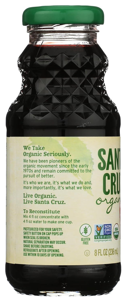 8 Santa Cruz Organic Tart Cherry Juice Concentrate, Ounces