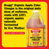 64oz 128oz Bragg Organic Apple Cider Vinegar with the Mother + Bragg Liquid Aminos All-Purpose Seasoning
