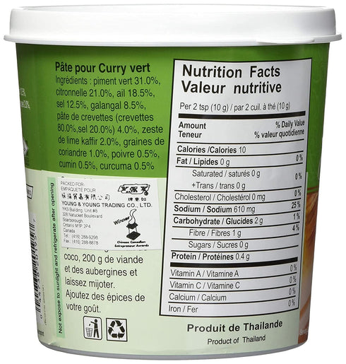 1kg Mae Ploy Green Curry Paste