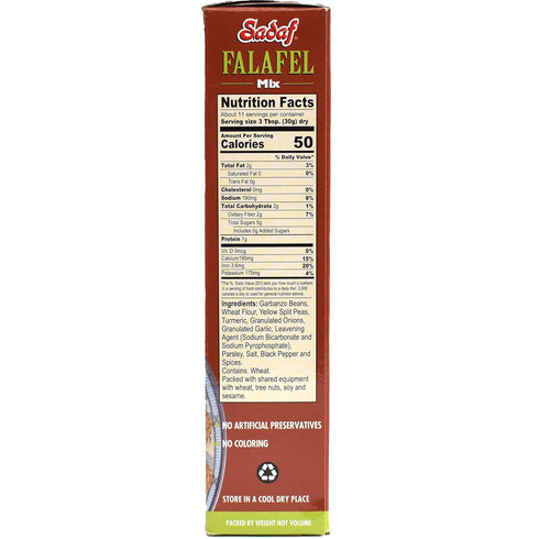 12 Oz Sadaf Falafel Mix - Mediterranean Falafel Mix - Classic Middle Eastern Dish - Vegetarian Falafel - NO MSG - NO