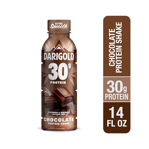 30g 170 14oz 12 pack Darigold Ready to Drink Chocolate Protein Shake, Protein, No Added Sugar, Lactose Free, Only