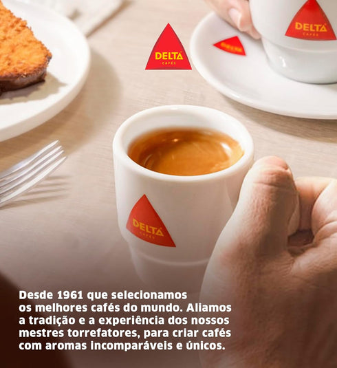 500gr/17.6oz, 12, Delta Cafs Gold Whole Bean Coffee Intensity Arabica Roasted - Cereal and Popcorn NotesNaturally