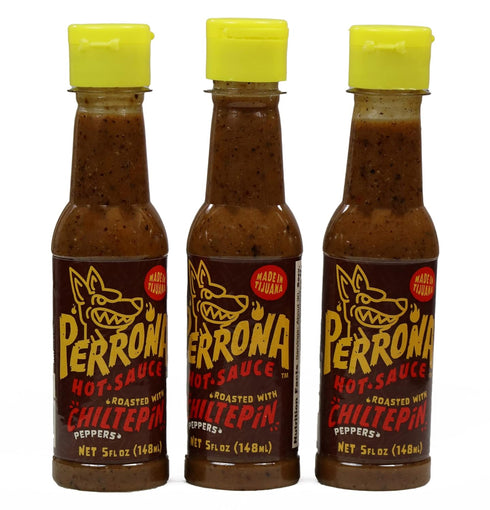 La Perrona Roasted Chiltepin Hot Sauce, 5 Ounce Bottle | Extra Spicy Handmade Tatemada Chiltepin Salsa