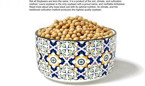Laura Soybeans, new crop and Non-GMO - directly from the Chambers Family Farm in Iowa. Makes best Soy Milk, Tofu