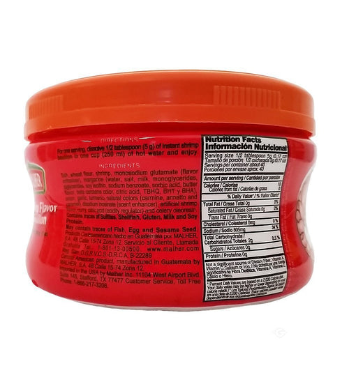 Malher 7 oz Shrimp Bouillion - Consome de Camaron