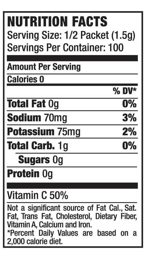 50 All Sport Powder Hydration Sticks, Zero Calorie, Performance Electrolyte Drink Mix, Sugar Free, Lemon-Lime, Ct box