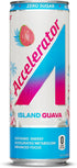 12oz (12 pack), 100% (200mg Accelerator Energy Drink, Island Guava can Zero Sugar, Sustained Energy from Natural