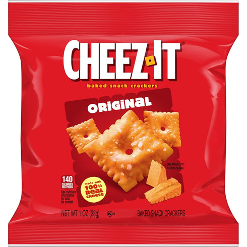 (40 Packs) Cheez-It Cheese Crackers, Baked Snack Crackers, Lunch Snacks, Original