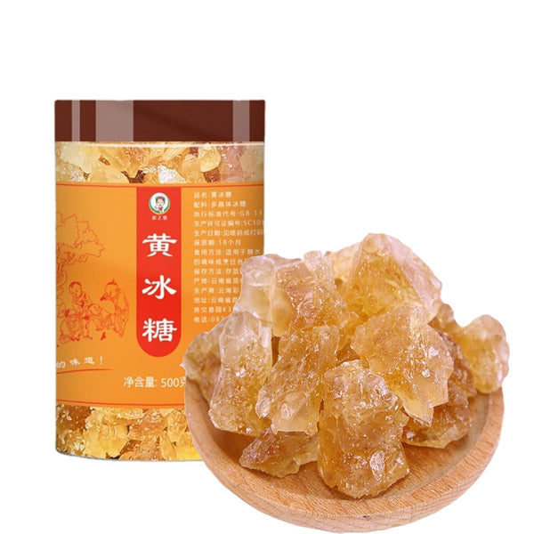 SXRFYFCL Huangbing Sugar, Medium Yellow Sugar,Old Sugarcane, Medium Ice Candy,Large Grains 17.63/Oz,Yellow Rock