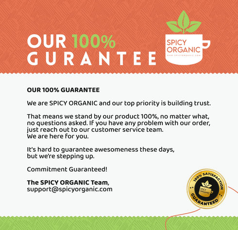 Set 4 Oz 100% SPICY ORGANIC Spice Gift | Each | Cinnamon, Ginger, Mace, Cardamom Powder & Whole Clove | Pure USDA