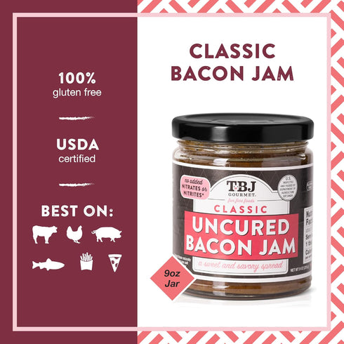 TBJ Gourmet Bacon Jam - Premium Spread with No Preservatives