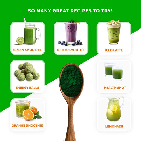 Numami Organic Barley Grass Juice Powder, Grown in USA, Pure Raw and Water Soluble, Add to Your Smoothie or Drink as a