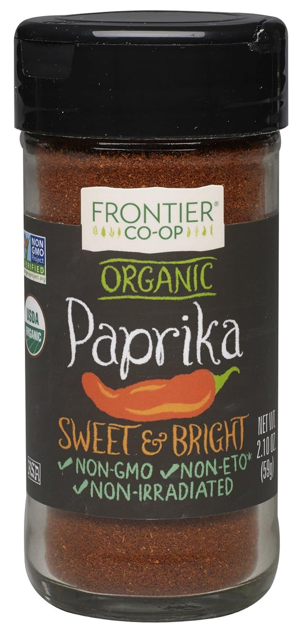Frontier Spices, Organic Ground Paprika, 2.1 Ounce (Pack of 3)