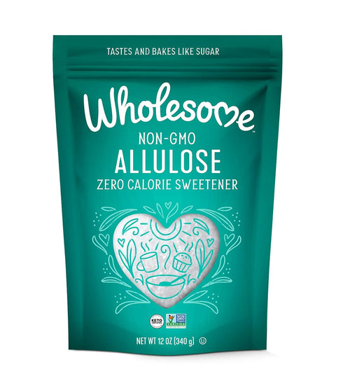 Wholesome Sweeteners 12-Ounce Allulose Sweetener, Zero Calorie Sugar Substitute, Keto Friendly, Non