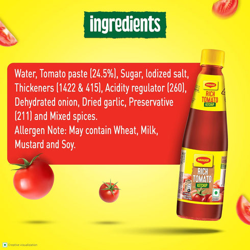 Maggi Rich Tomato Ketchup - Deliciously Tangy Condiment for Every Meal