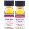 LorAnn Oils Super Strength Flavoring - Butter Rum, Pack of 2, 0.125 fl oz - 4X Stronger for Candy Making