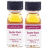 LorAnn Oils Super Strength Flavoring - Butter Rum, Pack of 2, 0.125 fl oz - 4X Stronger for Candy Making