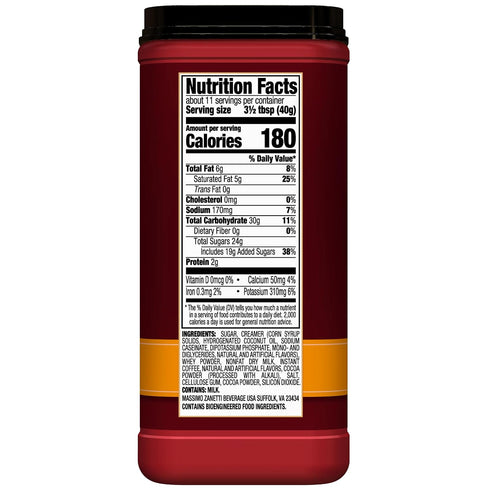 1 Pack 16oz Hills Bros. Cappuccino Mix Rich, Frothy Coffeehouse-Tasting Instant Drink Mix Quick and Easy Preparation