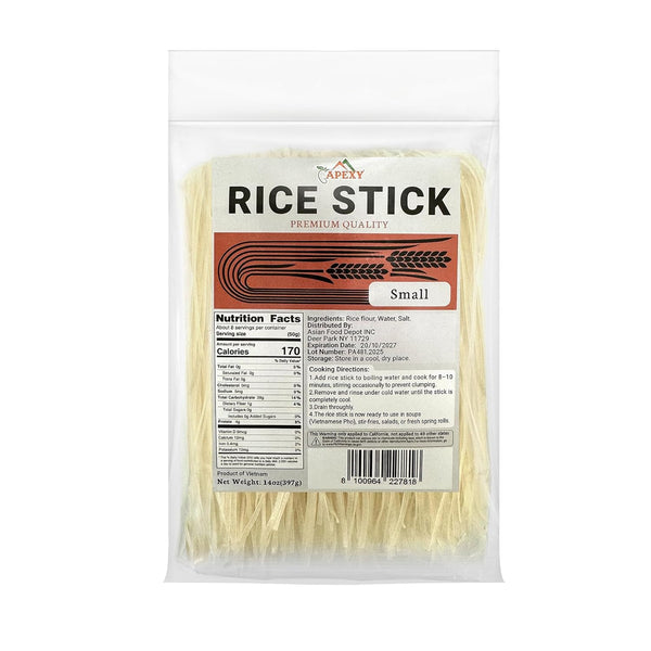 APEXY Rice Sticks, 14 oz Pack of 3 Small Size - Premium Quality