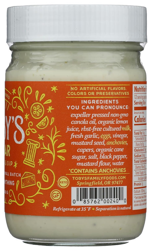 Tobys Toby's Caesar Dressing & Dip