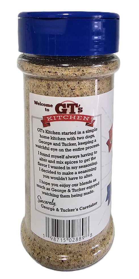GT's Kitchen 6.5 oz GTs Kitchen All-Purpose Seasoning Blend Savory Meat & Vegetable Spice Great for Chicken, Beef