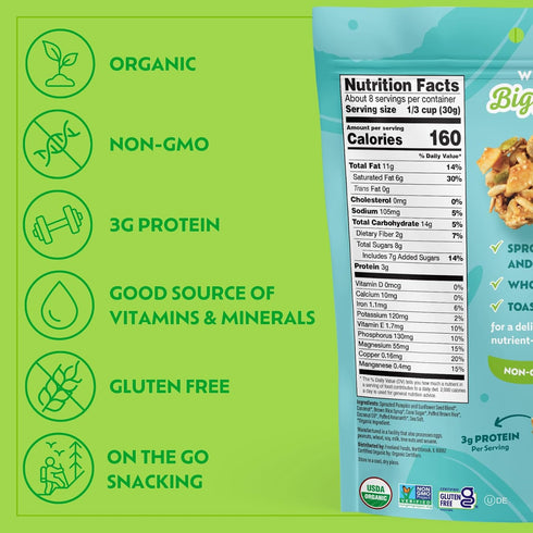 8oz Go Raw Sweet & Salty Snacking Granola, Pouch