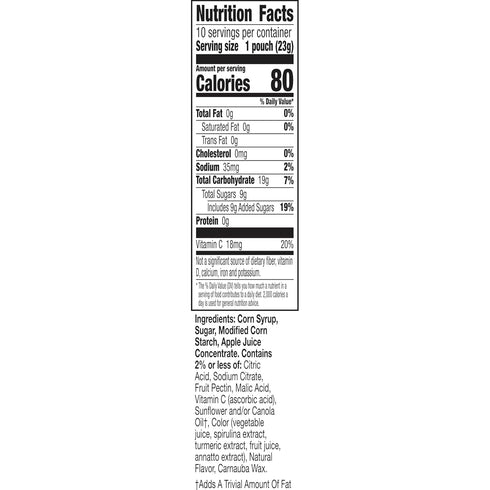 10 8 oz Nickelodeon SpongeBob SquarePants Fruit Flavored Snacks, Treat Pouches, Gluten Free Snack, Ct