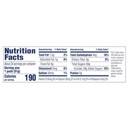 1.8 oz, 24 count SweeTARTS Mini Chewy, Candy, Mixed Fruit
