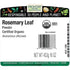1lb Frontier Co-op Organic Rosemary Leaf Powder, Bulk Bag - Natural and Dried Leaves - Ideal for Cooking, Baking