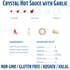 12 Crystal Louisiana's Pure Hot Sauce with Garlic, Ounce, Aged Cayenne Peppers, Medium Heat, Flavor Gumbo to Bloody