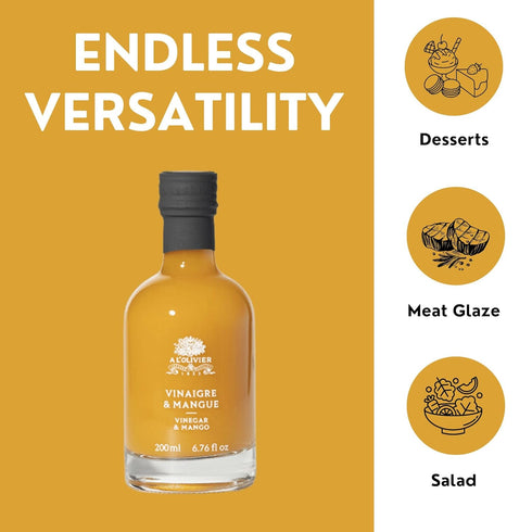 A L'Olivier 7-Ounce, Mango Fruit Vinegar, Yellow