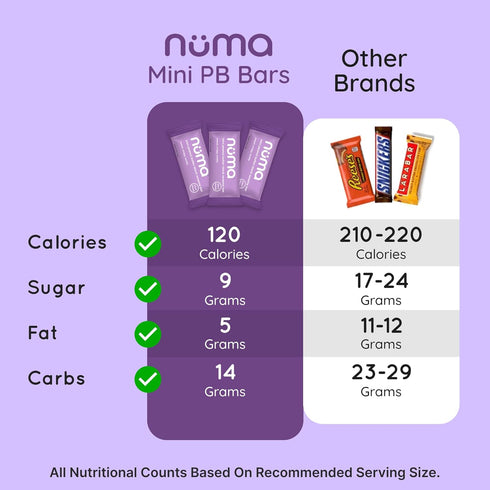 3 8 Mini Peanut Butter Black Sesame Bars Vegan, Low Sugar, High Protein, Low Calorie, All Natural, Gluten Free Crunchy