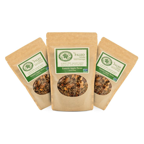 Maple Nut Kitchen Eastern Apple Pecan Paleo Granola 3 Pack Grain Free,
