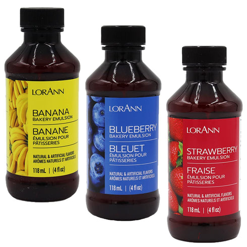 Lorann Oils Bakery Emulsion Variety: Multiple Flavors for Enhancing Cakes, Cookies & Desserts, 4oz