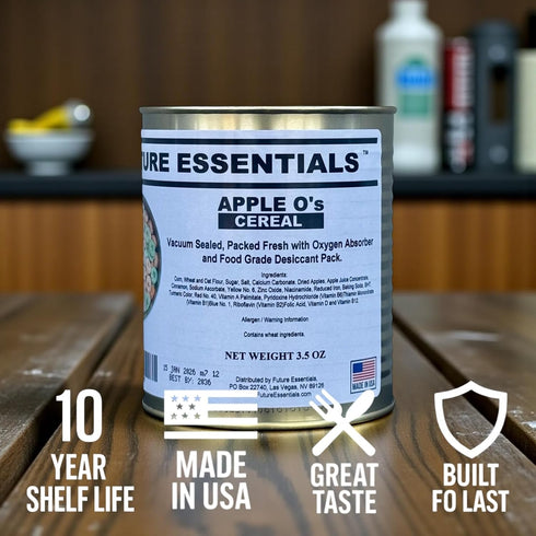 1 Future Essentials Canned Apple O's Breakfast Cereal - Can