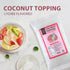 2.2 lbs (1 Soeos Lychee Flavored Coconut Jelly Strips, Kg), Lychee Jelly for Boba Tea, Sweet and Chewy Tropical Snack