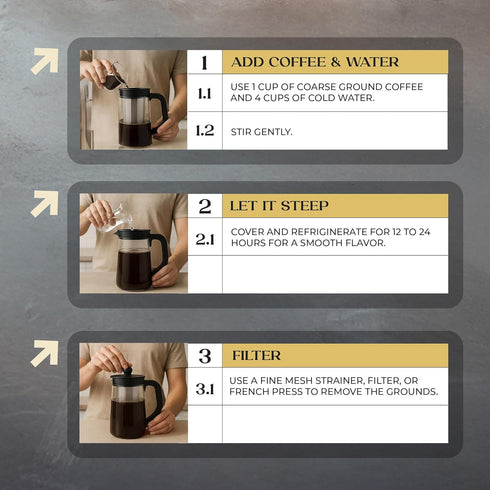 Inspired Coffee Co 2lb French Vanilla - Flavored Cold Brew Coffee Grounds